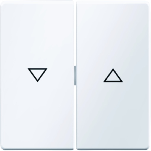 Tecla dupla com impressão símbolo seta Q.1Q.3 branco polar, incluindo