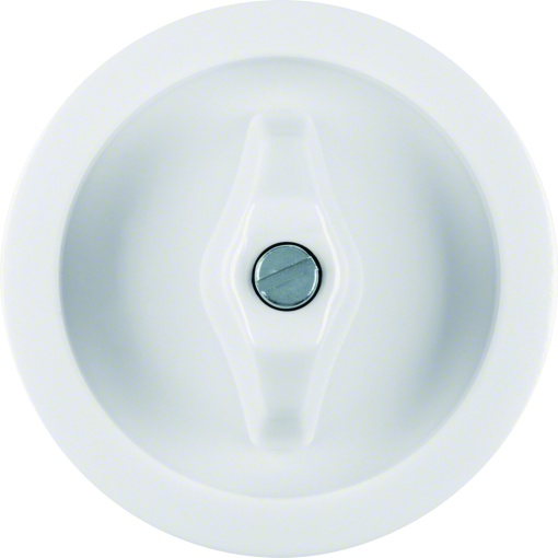 Centro  Tecla com botão, série 1930, branco