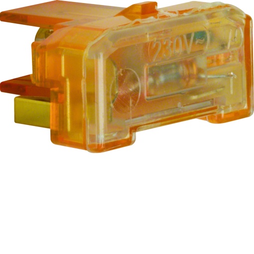 Lâmp. néon c term. N, laranja, 230V