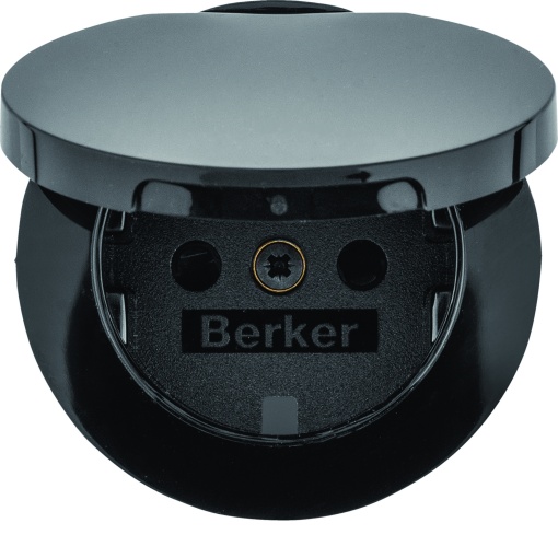 R.1R.3 - esplh. Schuko c tampa, preto