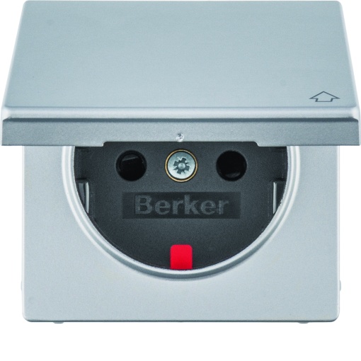 Q.x - esplh. Schuko c tampa, alumínio