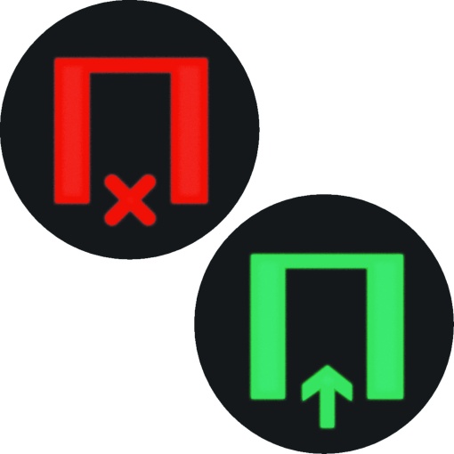 Etiq. sinaliz. LED redondo livreocup.