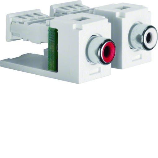 Kit modular 2x RCA, brancoencarnado