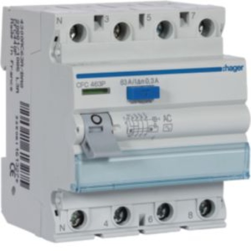 Inter dif 4P 63A 300mA tipo AC 4M