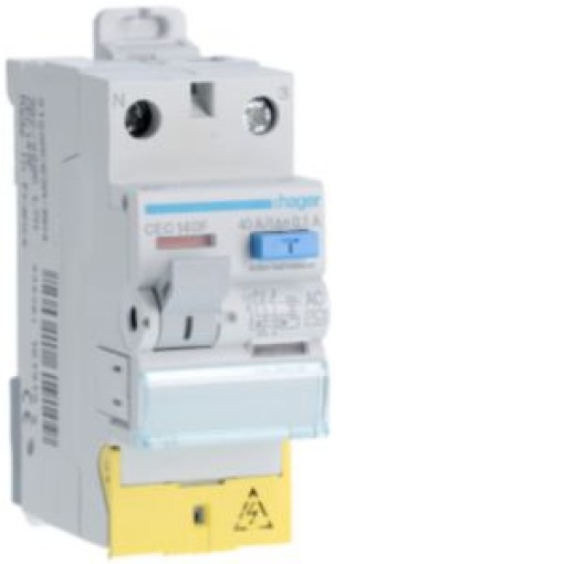 Int dif 1PN 40A 100mA AC cbornes des