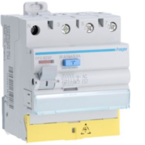 Int dif 3PN 25A 300mA AC cbornes des