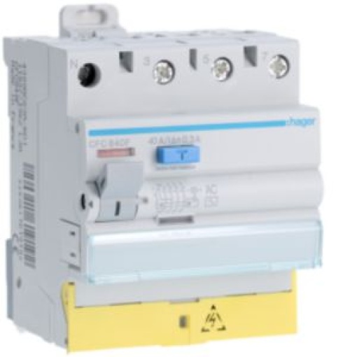 Int dif 3PN 40A 300mA AC cbornes des