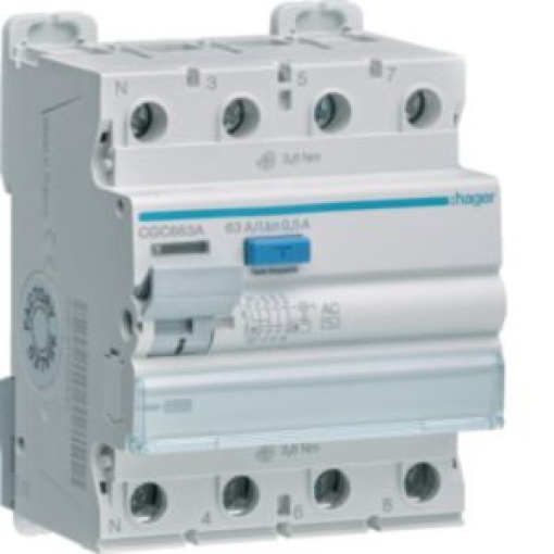 Inter dif 3PN 63A 500 mA tipo AC 4M
