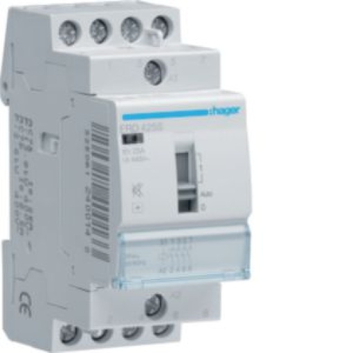Contactor silencioso manu 25A 4NA 24V