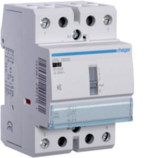 Contactor silencioso manu 63A 2NA 12V