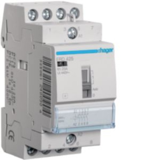 Contactor ccmdo manual 25A 4NA 24V 2M