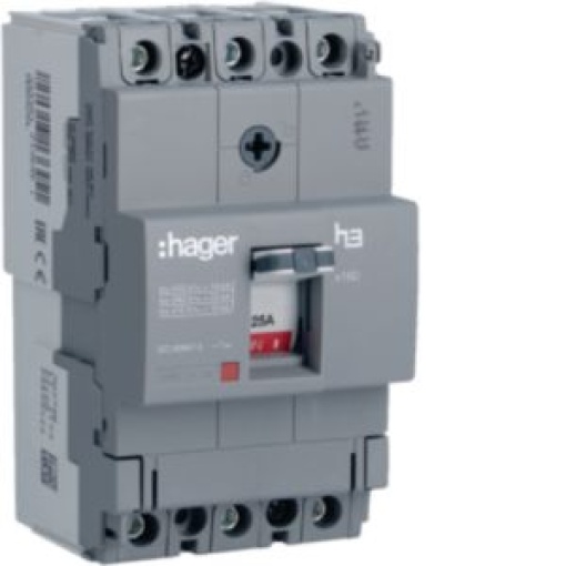 Disjuntor x160 TM 3P3D 25A 18kA