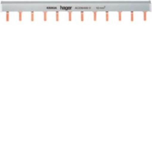 Pente de lig 2P 63A pont 10mm² 12M