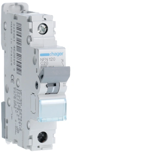 Disjuntor 1P 20A C 610kA 1M