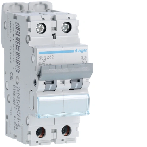 Disjuntor 2P 32A C 610kA 2M