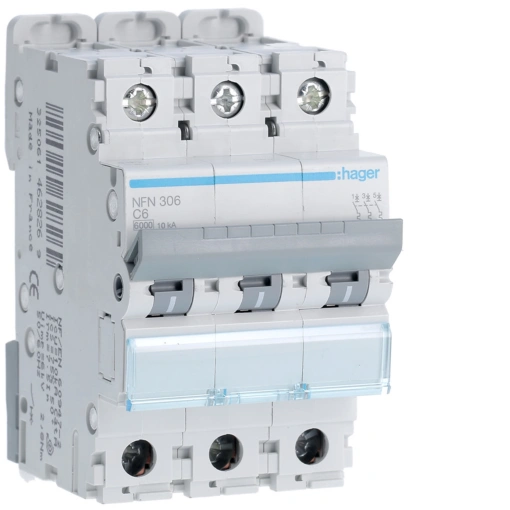Disjuntor 3P 6A C 610kA 3M