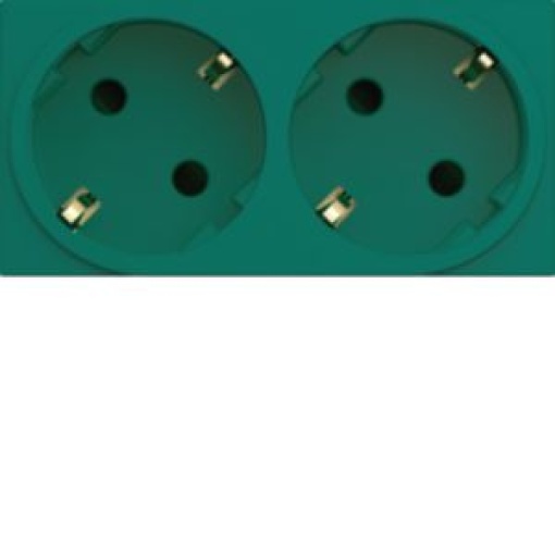 gallery Tom múltip Schuko x2 verde