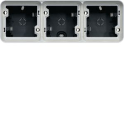 cubyko  Cx saliente x3 horiz IP55 cnz