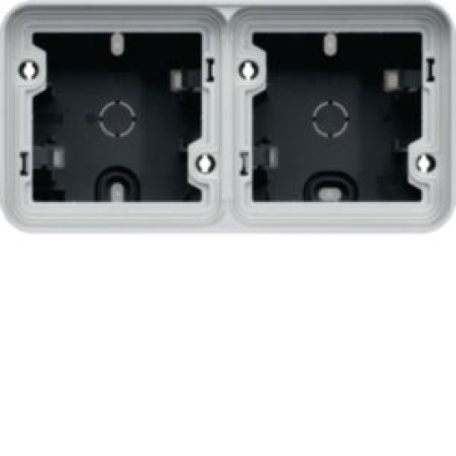 cubyko  Cx saliente x2 horiz IP55 cnz
