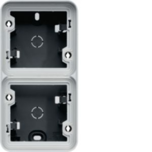 cubyko  Cx saliente x2 vert IP55 cinz