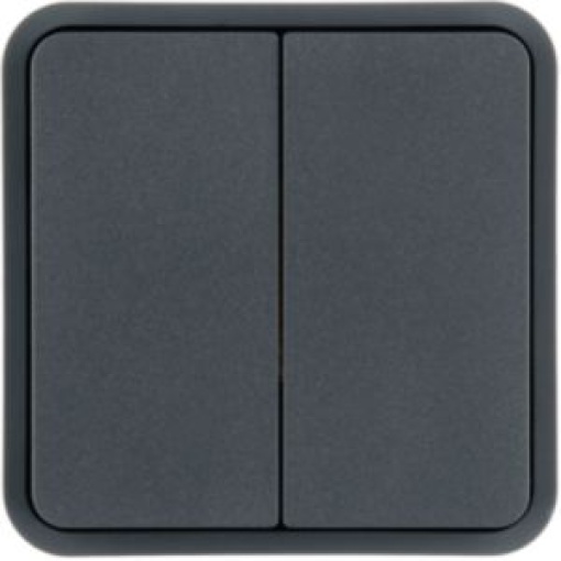 Tecla 2x cubyko KNX, cinza