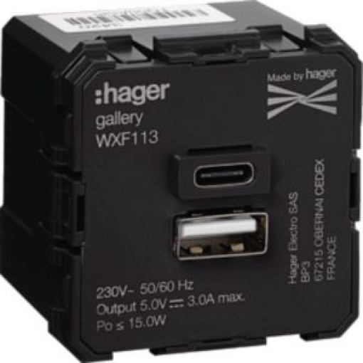 gallery 2M Tomada USB AC carreg 3A
