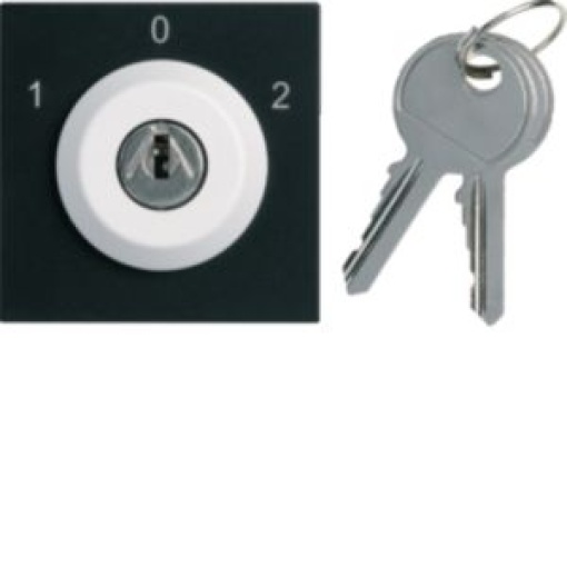 gallery 2M Botão chave 3 pos preto