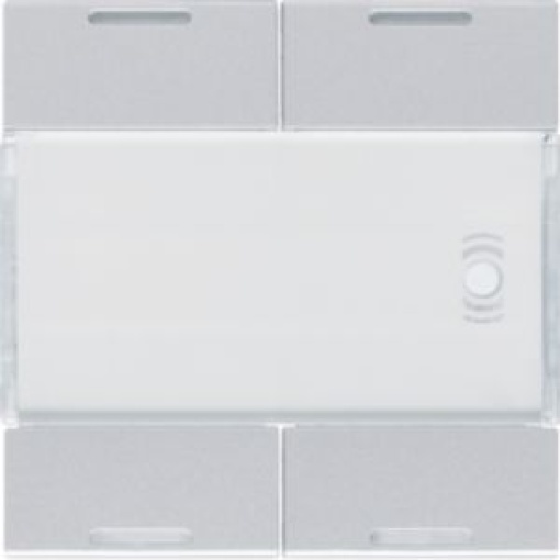 Tecla x4 gallery KNX com LED alumínio
