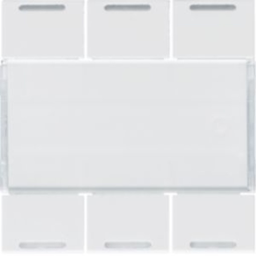 Tecla x6 gallery KNX com LED branco
