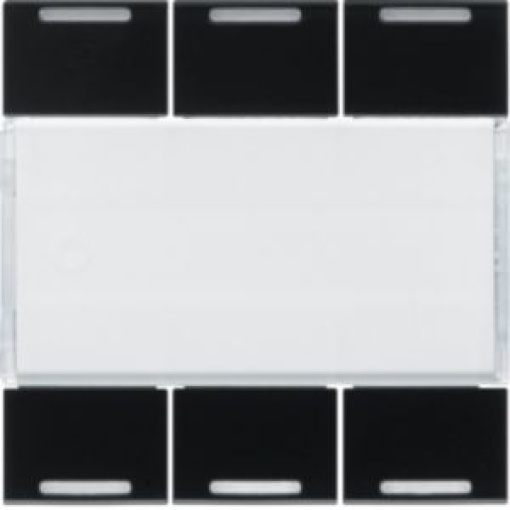 Tecla x6 gallery KNX com LED preto