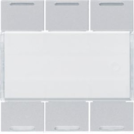 Tecla x6 gallery KNX com LED alumínio