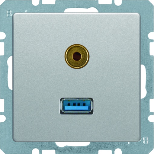 Q.x - USB  jack 3.5mm, alumínio