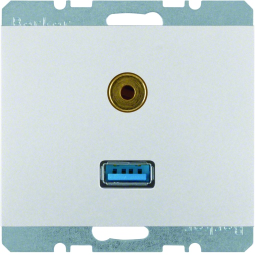 K.1K.5 - USB  jack 3.5mm, alum lac