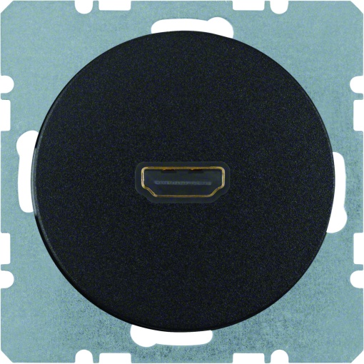 R.1R.3 - tomada HDMI ficha 90º, preto