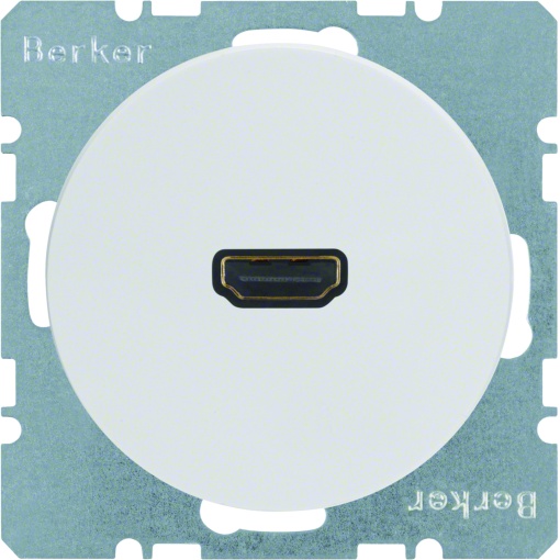 R.1R.3 - tomada HDMI ficha 90º, branco