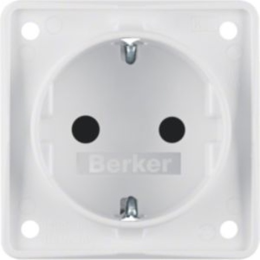 Integro  tomada Schuko obtur branco mt