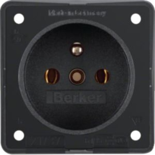 Integro  tomada 2PT FR obtur preto mt