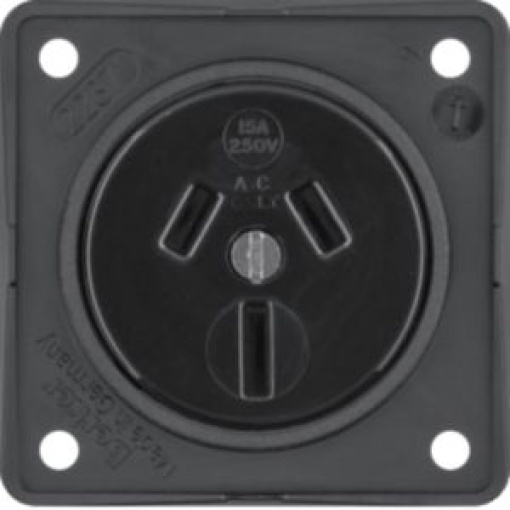Integro  tomada Australia 15A preto mt