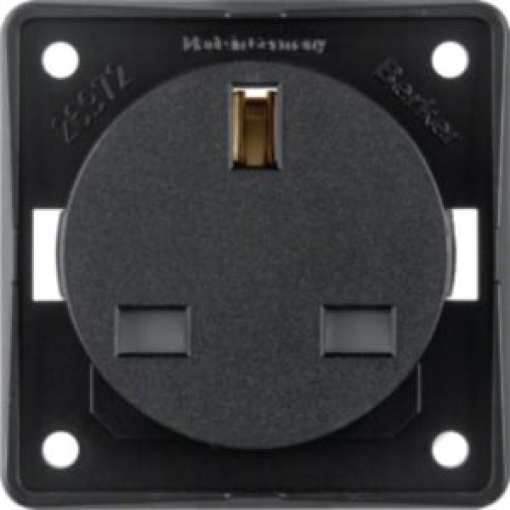 Integro  tomada 2PT BS preto mate