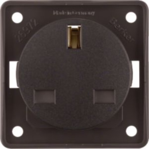 Integro  tomada 2PT BS castanho mt