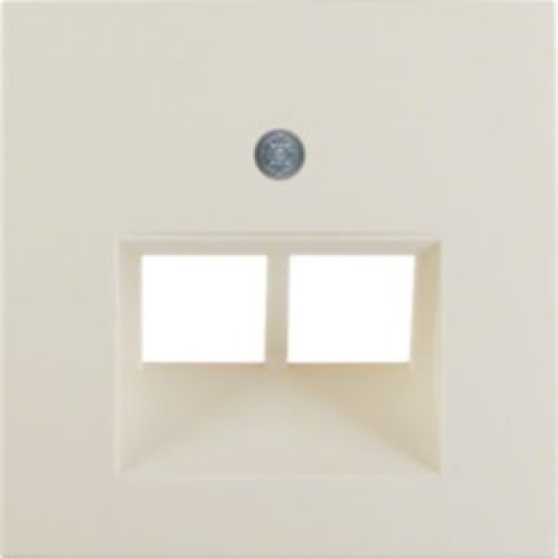S1Bx  espelho RJ45 duplo creme