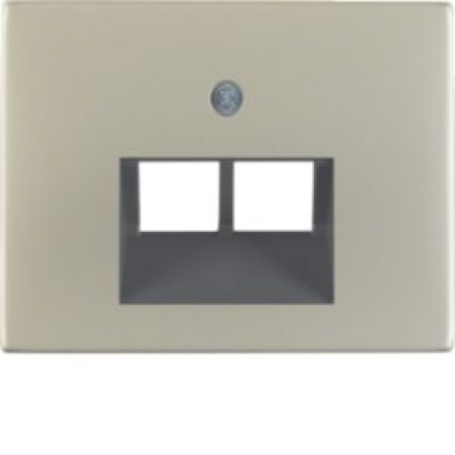 K1K5  espelho RJ45 duplo inox