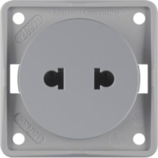 Integro  tomada EuroA cinzento mate