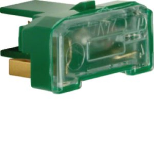 Lâmp incand c term N verde 24V