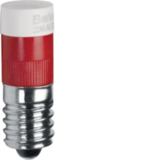 Lâmpada LED E10 encarnado 230V
