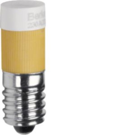 Lâmpada LED E10 amarelo 230V