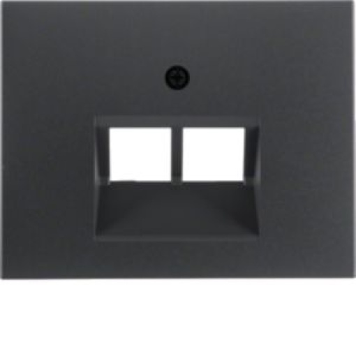 K1K5  espelho RJ45 duplo antrc mate