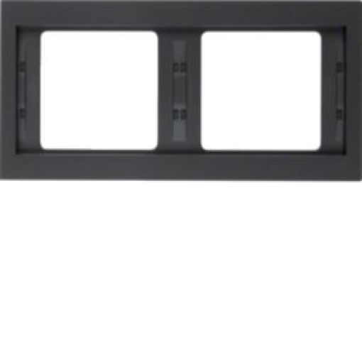 K1  quadro x2 horiz antracite mate