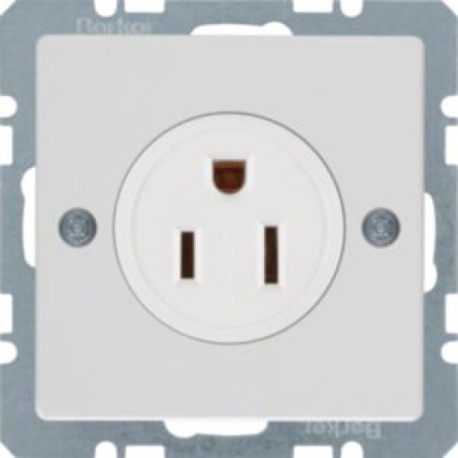 Qx  tomada NEMA 515 R branco