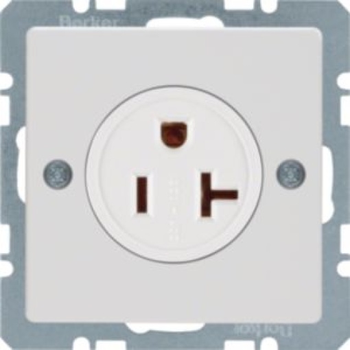 Qx  tomada NEMA 520 R branco